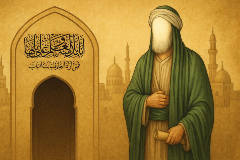 انا مدينة العلم وعلي بابها